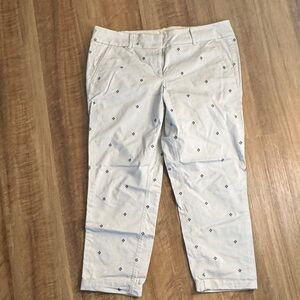 Embroidery khaki’s Pants